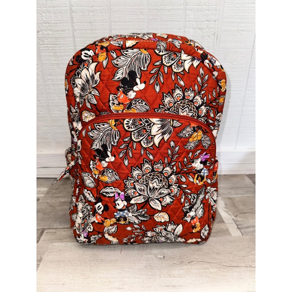 Vera Bradley Disney Essential Large Backpack Women Potter's Clay Floral NWT L